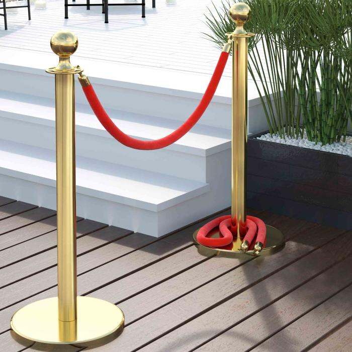 ROYAL | Stanchion Rope | Gold/Red | 2,0m | Ø 3,2 cm - Bild 2