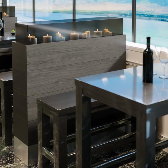 Westmorland | Restaurant Partition | L120xH144cm | Lantern stand - Bild 2