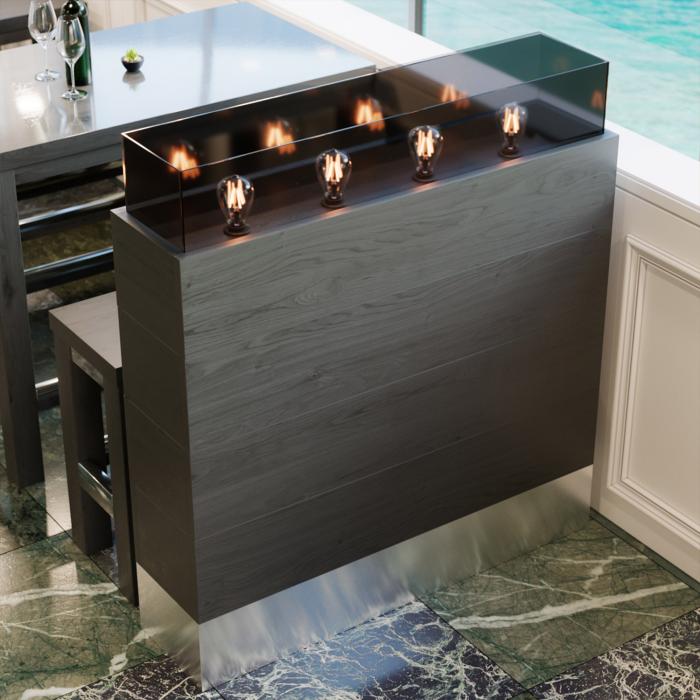 Lancashire | Restaurant Partition | L120xH144cm | LED | Lantern Stand - Bild 2