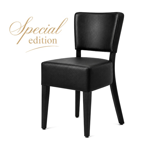 Madonna Special Edition - Svart konstläder + Svart ask trä-bets